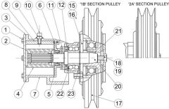 Jabsco 50080-2001 Manyetik Kasnaklı, Motor Tahrikli Genel Amaçlı Pompa 12V,  1''