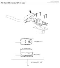 Scanstrut DS-H10 Kablo Çıkışı, Plastik, Siyah, 6-10mm