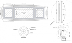 Scanstrut Marin SPD-4xi-W Güverte Tipi Çoklu Ekran Kutusu (Beyaz) 7''