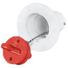 Plastik Yakıt Kapağı Ø38mm BEJ