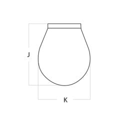Yakıt Dolum Ağızı Kapaklı 50 mm  Beyaz