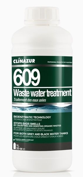 Clin Azur 609 Pis su tank temizleyici, 1 litre