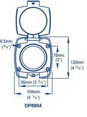 Whale Kollu Pompa için Güverte Kapağı DP8904