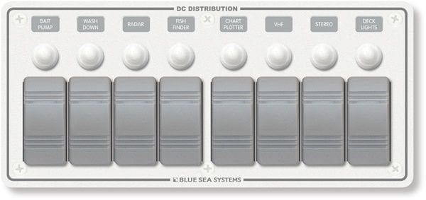 Blue Sea Tekne için Marin Kontrol paneli , 8 li