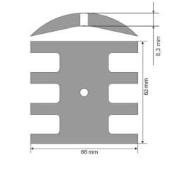 Jabsco 834-0001, 836 impeller için, Motor Su Soğutma Pompaları için Tarak-Kam Plakası