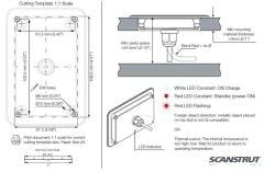 Scanstrut Rokk Wireless Surface 3 Coil 15w,12/24v Kablolu Telefon şarj cihazı