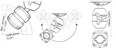 Scanstrut RL-505-ARM Rokk Midi Montaj Braketi
