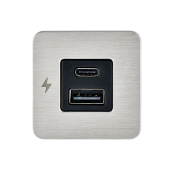 Scanstrut Tile-usb-c/usb-c Şarj Soketi̇, Krom Çerçeve