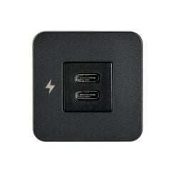 Scanstrut Tile-usb-c/usb-c Şarj Soketi̇, Siyah Çerçeve