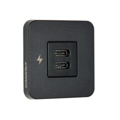 Scanstrut Tile-usb-c/usb-c Şarj Soketi̇, Siyah Çerçeve