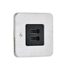 Scanstrut Tile-usb-c/usb-c Şarj Soketi̇, Beyaz Çerçeve