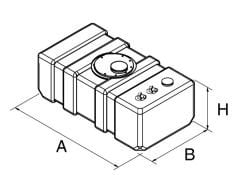 Trem marin Sabit Yakıt Tankı, 53 litre