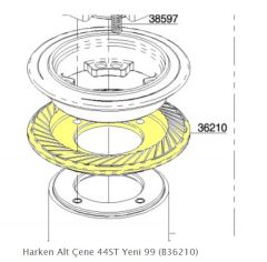 Harken S362100085, 44ST Yelken Vinci için Yedek Alt Çene