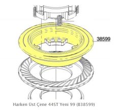 Harken S385990085, 44ST Yelken Vinci için Yedek Üst Çene