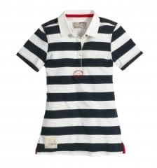Musto Block Çizgili Polo Tişört Kadın