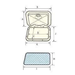 NuoavaRade Plastik Kapak 180x285mm