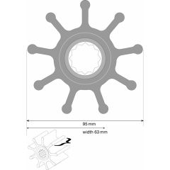 SPX Johnson F8 Neopren İmpeller, 10298