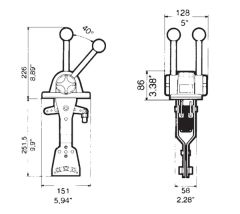 Ultraflex B100 Kumanda kolu, Ağır Hizmet