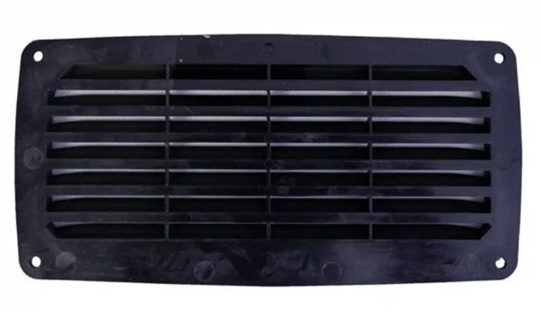 Nuovarade Plastik havalandırma , Siyah ,200x100mm