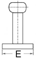 Osculati Krom Koç boynuzu, 205 mm, Model Nordik.