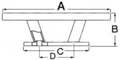 Osculati Krom Koç boynuzu,  Model Nordik, 265 mm