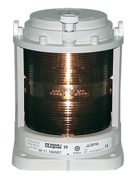 Aqua Signal 55 Serisi Seyir Feneri Pupa Beyaz Gövde