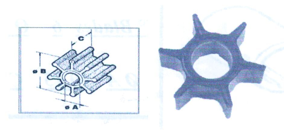 Makine İmpelleri CEF için Mariner-Merc&Suz Ø19 51,8Χ19,05