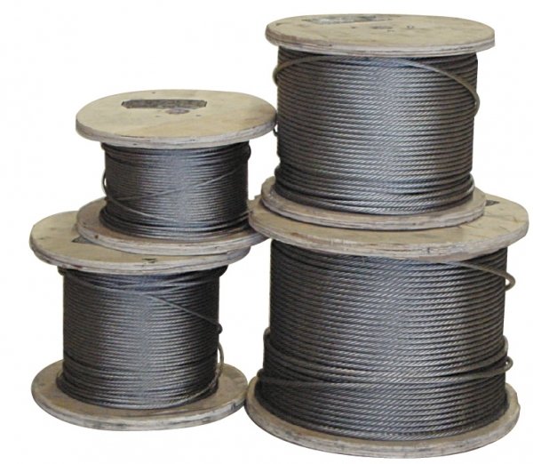 316 Krom çelik halat  1*19 6 mm