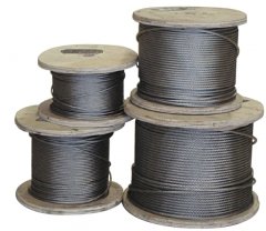 316 Krom çelik halat  1*19 6 mm