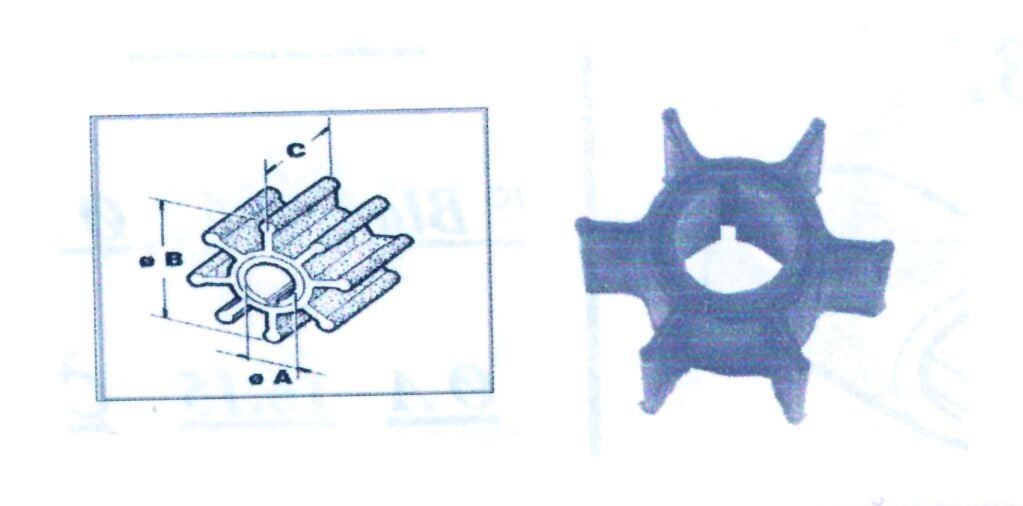 Makine İmpelleri CEF için Yamaha Ø22,45 89Χ31