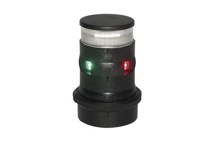 AQUA SIGNAL TRICOLOR/360° BEYAZ 12/24V SİYAH KASA