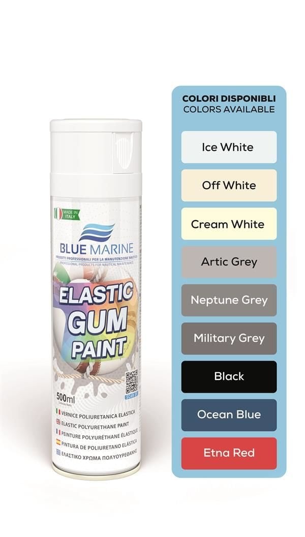 Blue Marine Pu Elastik Şişme Bot Boyası, Gri