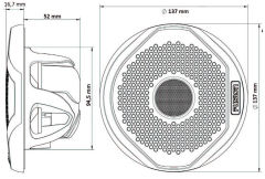 Fusion Tekne Karavan için Marin hoparlör