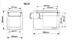 indel B Portatif Soğutucu 12/24/220V  31 litre