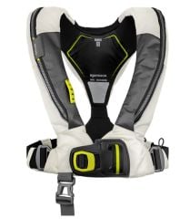 Spinlock 6D DeckVest, 170N, Açık Deniz, Otomatik-Şişme, Güverte Can Yeleği, Tropic White