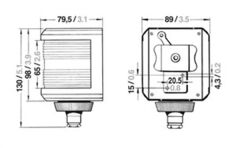 Aqua Signal 40 serisi seyir feneri Bicolor SYH