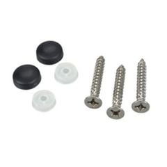 Nuovarade Vida kapağı Ø4.8mm Plastik, Siyah
