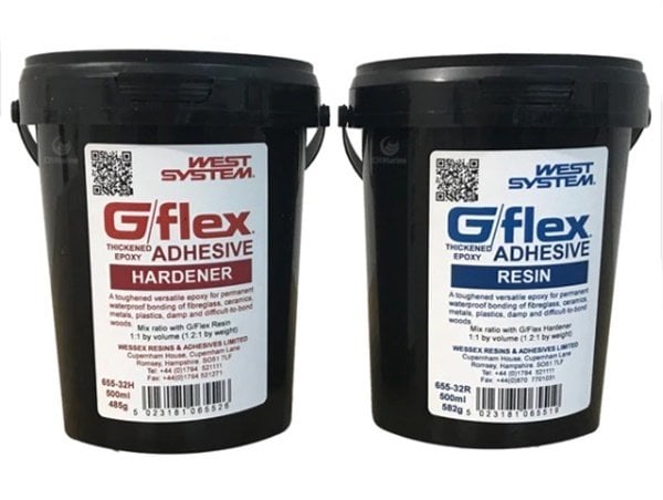West System Gflex 655 Elastik Yoğun Epoksi yapıştırıcı, 1 litre