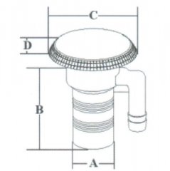 Southco Marine dolum ağızı MAZOT 50 mm