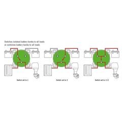 Trem T-POWER Akü Şalteri 350A - 4 Pozisyonlu