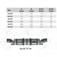 Vetus Waterlock/Muffler 60mm NLP3