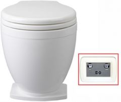 Jabsco Lite Flush Elektrikli Marin Tuvalet 58500-1012 Küçük Taş 12 Volt