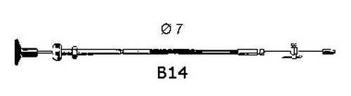 Ultraflex  B14 Motor STOP Telleri 7.03 mt.