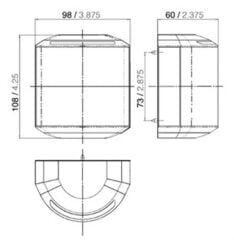 Aqua Signal 43 serisi LED li seyir feneri Sancak yeşil