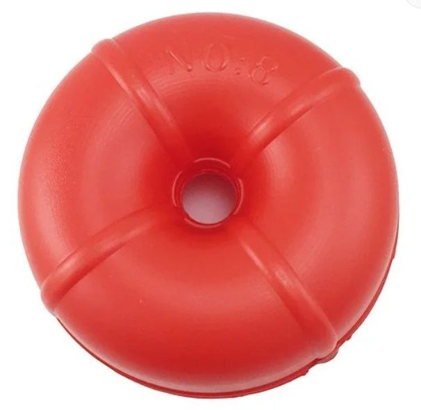 Plastik mantar şamandıra 13 cm, No: 8, Kırmızı