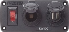 Blue Sea Below Deck Panel Çakmak Soketi ve USB