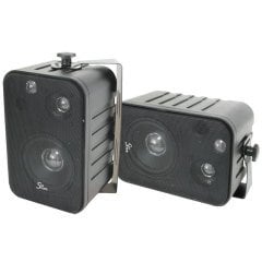 Lalizas Üç yollu hoparlör seti, 'Seasound', RMS 60W, Peak 180W, su geçirmez, siyah