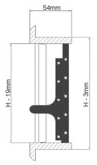 Klima Hava çıkış ızgarası 2 Yönlü Maun 152*102 mm
