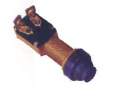 PUSH BUTTONHORN SWITCH, 12V, DIAM. 16MM, L 32MM, C