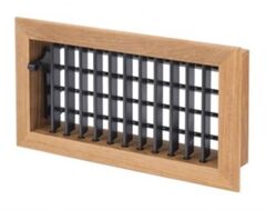 Klima Hava çıkış ızgarası 2 Yönlü Maun 254*203 mm